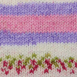 Premier Yarn Bloom Chunky Yarn - Tulip, knitted sample