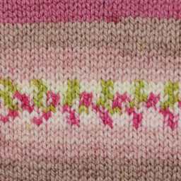 Premier Yarn Bloom Chunky Yarn - Orchid, knitted sample