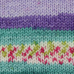 Premier Yarn Bloom Chunky Yarn - Wildflower, knitted sample