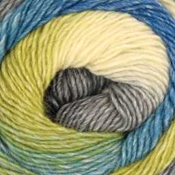 Universal Yarn Colorburst Yarn - Chevron, close-up