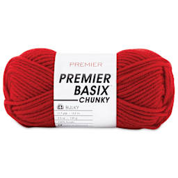 Premier Yarn Basix Chunky Yarn - Deep Red