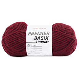 Premier Yarn Basix Chunky Yarn - Burgundy