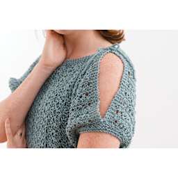 Quince & Co Kestrel Yarn - Wave, sweater example