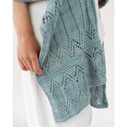 Quince & Co Willet Yarn - Wake, knit sample