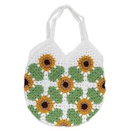 John Bead Sunflower Tote Bag Crochet Kit finished included project