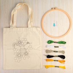 John Bead Embroidered Bag DIY Kit contents