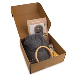 John Bead Embroidered Hat DIY Kit contents in packaging