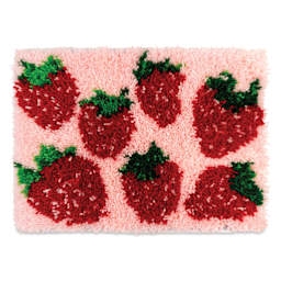 John Bead Latch Hook Kits - Strawberry finished included project