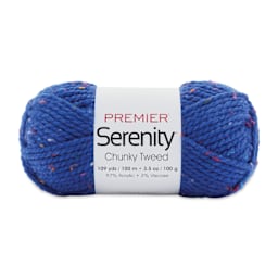 Premier Yarn Serenity Chunky Tweed Yarn - Royal Blue
