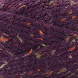 Premier Yarn Serenity Chunky Tweed Yarn - Eggplant close up to show texture