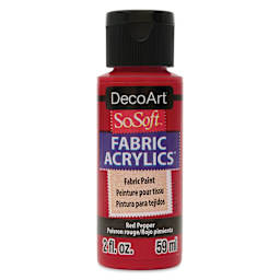 DecoArt SoSoft Fabric Paint - Red Pepper, 2 oz, Bottle