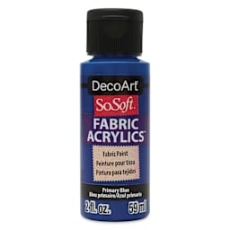 DecoArt SoSoft Fabric Paint - Primary Blue, 2 oz, Bottle