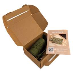 John Bead Macrame Handmade Clutch Kit contents in packaging