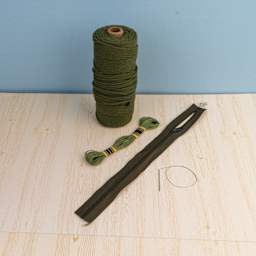 John Bead Macrame Handmade Clutch Kit contents