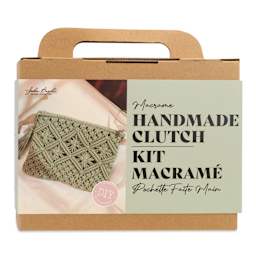 John Bead Macrame Handmade Clutch Kit front of packaging