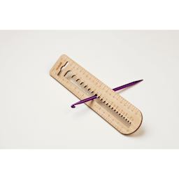 Skacel by Addi Calibro Needle Gauge Set straight gauge measuring crochet hook