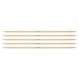 Skacel by Addi Bamboo Double Pointed Knitting Needles - Pkg of 5, US 03, 8"