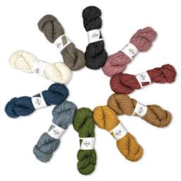 HiKoo Madrona DK Yarn showing several color options