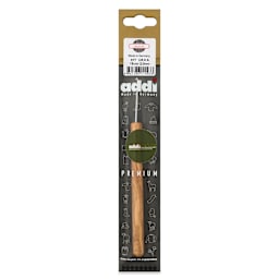 Skacel by Addi Olive Wood Crochet Hook - US A, 2.00 mm front of packaging