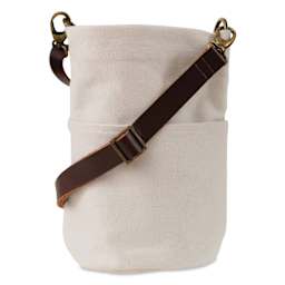 Twig & Horn Canvas Bucket Bag - Oyster