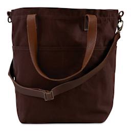 Twig & Horn Canvas Crossbody Project Tote - Chocolate