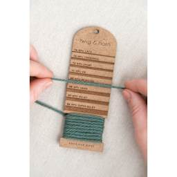 Twig & Horn Wraps Per Inch Tool measuring yarn weight 