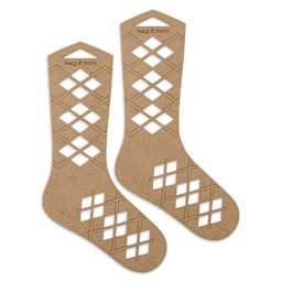 Twig & Horn Argyle Sock Blockers - Medium front 