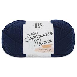 Lion Brand Yarn Collection Superwash Merino Yarn - Midnight Blue