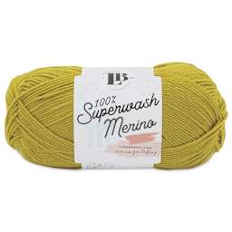 Lion Brand Yarn Collection Superwash Merino Yarn - Mustard Seed