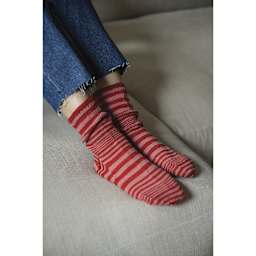 Lion Brand Yarn Collection Superwash Merino Yarn completed sock project