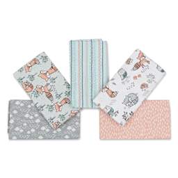 Fabric Palette Cotton Fat Quarter Bundle - Pkg of 5, Charming Woodland showing included patterns