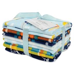 Little Feet Boutique Flannel Fat Quarter Bundle - Pkg of 5, Adventure Awaits
