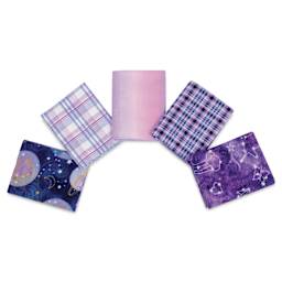 Little Feet Boutique Flannel Fat Quarter Bundle - Pkg of 5, Out of This World all patterns