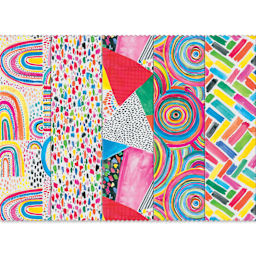 Fabric Palette Fabric Squares - Pkg of 20, Everyday Rainbows, 10" x 10"