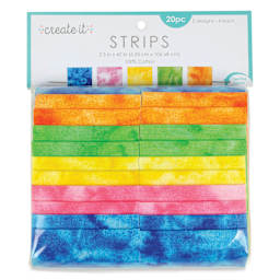 Create It Fabric Strips - Pkg of 20, Texture Designs, 2.5" x 42" front of packaging