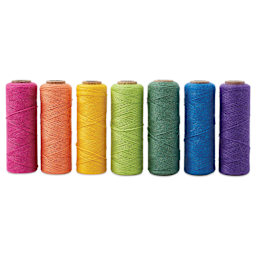 Gist Yarn Array Wool Weaving Yarn - Pkg of 7, Rainbow