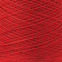 Gist Yarn Beam 8/2 Organic Cotton Weaving Yarn - Cardinal, 8 oz close up to show texture