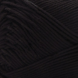 Premier Yarn Afternoon Cotton Yarn - Black, close-up