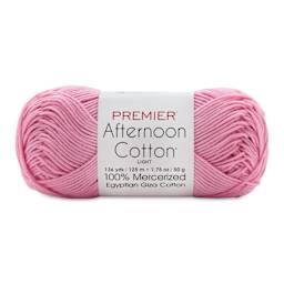 Premier Yarn Afternoon Cotton Yarn - Carnation, skein