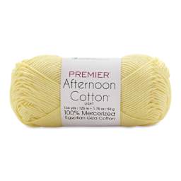 Premier Yarn Afternoon Cotton Yarn - Banana, skein