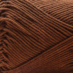 Premier Yarn Afternoon Cotton Yarn - Brown, close-up