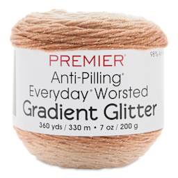Premier Yarn Anti-Pilling Everyday Worsted Gradient Glitter Yarn - Fawn Tones packaging