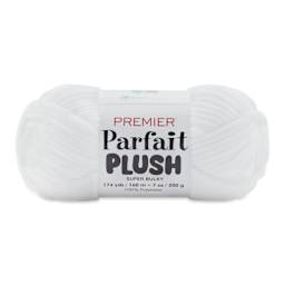 Premier Yarn Parfait Plush Yarn - White, 7 oz