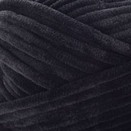 Premier Yarn Parfait Plush Yarn - Black, 7 oz close up to show texture