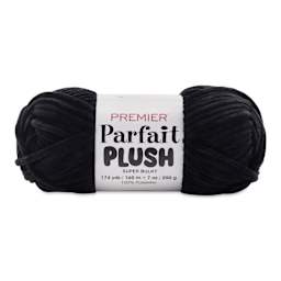 Premier Yarn Parfait Plush Yarn - Black, 7 oz