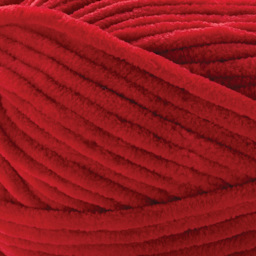 Premier Yarn Parfait Plush Yarn - Poppy, 7 oz close up to show texture