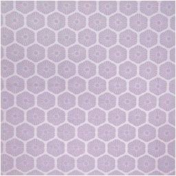 Rico Design Cotton Poplin Fabric - Lilac Rosette, 50 cm x 140 cm