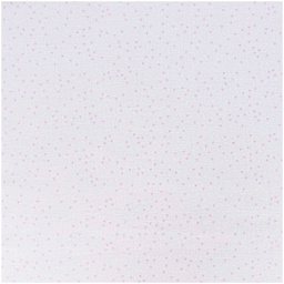Rico Design Printed Cotton Fabric - White and Rose Triangles, 50 cm x 140 cm