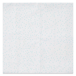 Rico Design Printed Cotton Fabric - White and Mint Triangles, 50 cm x 140 cm