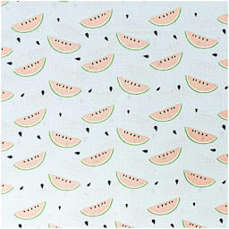 Rico Design Printed Cotton Fabric - Mint Melon, 50 cm x 140 cm